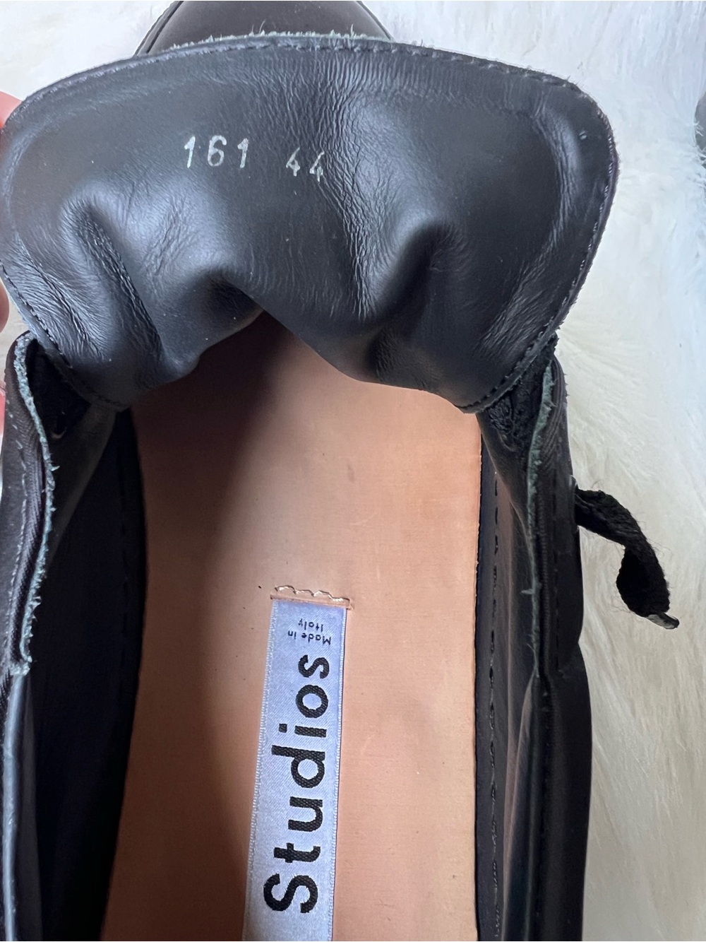 Acne Studios Mens Low Top Sneakers Sz 44 US Size 11 Satin Lace Up Casual Italy - Picture 8 of 15